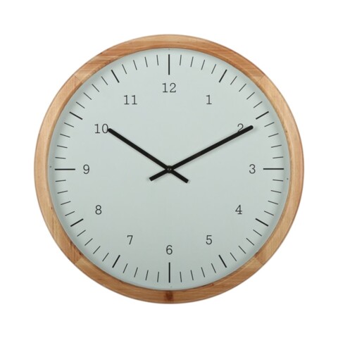 RELOJ DE PARED MDF D45X45X6CM CLÁSICO FONDO BLANCO RELOJ DE PARED MDF D45X45X6CM CLÁSICO FONDO BLANCO