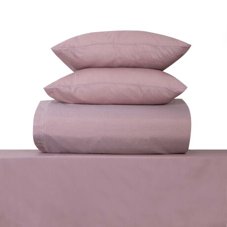 JGO. SÁBANAS 2 PLAZAS ALGODON-Y-POLIESTER NATURAL-BEIGE CHAMBRAY CRUDO