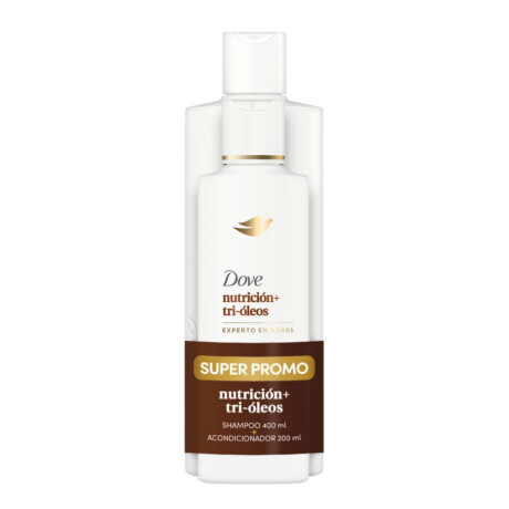 Pack Dove Nutrición + Tri Óleos Shampoo 400ml + Acondicionador 200ml Pack Dove Nutrición + Tri Óleos Shampoo 400ml + Acondicionador 200ml
