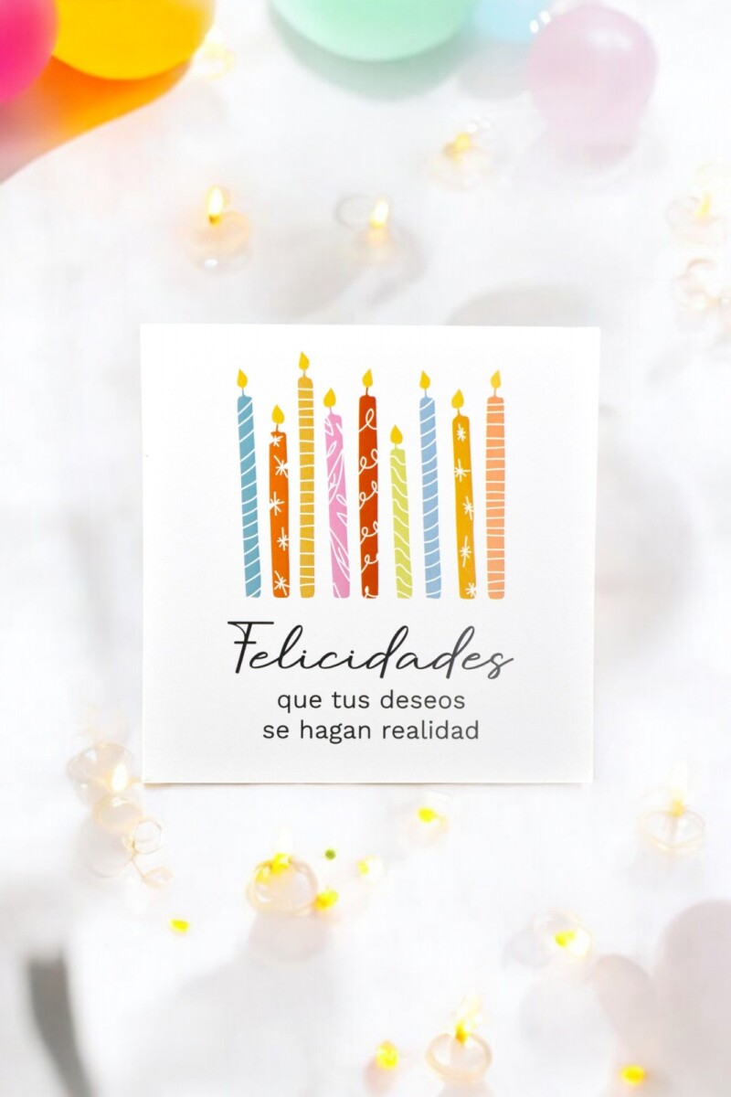 Tarjeta felicidades 10x10 - DISEÑO 5 