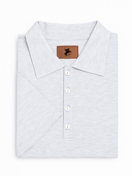 Remera tipo polo dama bagual GRIS