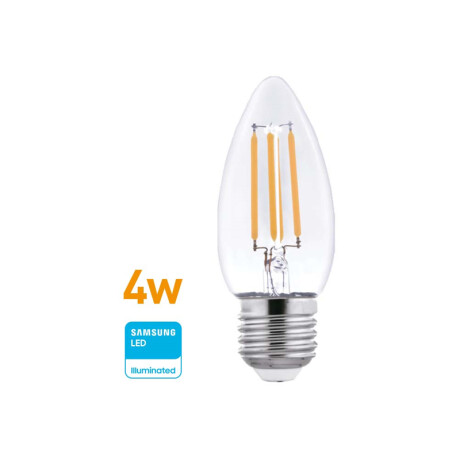 LAMPARA LED FILAMENTO VELA 4W (EQUIV 45W) E27 CALIDA WELLMAX ++ N/a