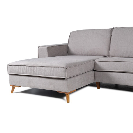 Rinconera Arne - Tela Microfibra - Chaise Izquierda Rivera 06 (Ceniza)