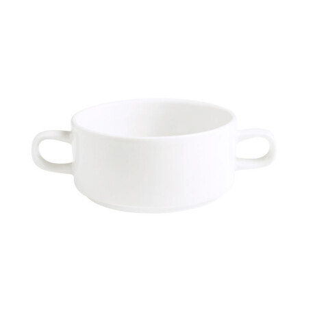 Taza Consome con Asas Actualite 300 ml Blanco Porcelana Taza Consome con Asas Actualite 300 ml Blanco Porcelana