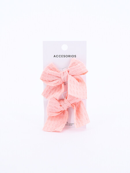 BROCHE MOÑA PACK X 2 ROSADO