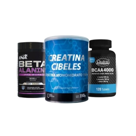 PACK FUERZA Y POTENCIA - Creatina cibeles, BCAA y Beta Alanina PACK FUERZA Y POTENCIA - Creatina cibeles, BCAA y Beta Alanina