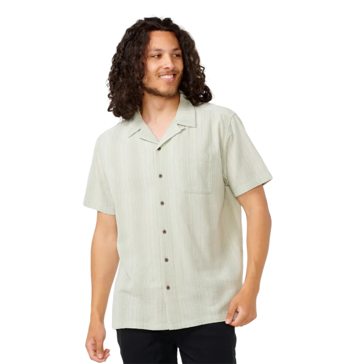 Camisa Rip Curl Check Mate S/S Shirt - Verde 