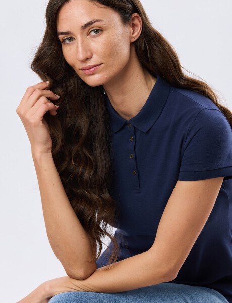 REMERA POLO PIQUÉ Azul
