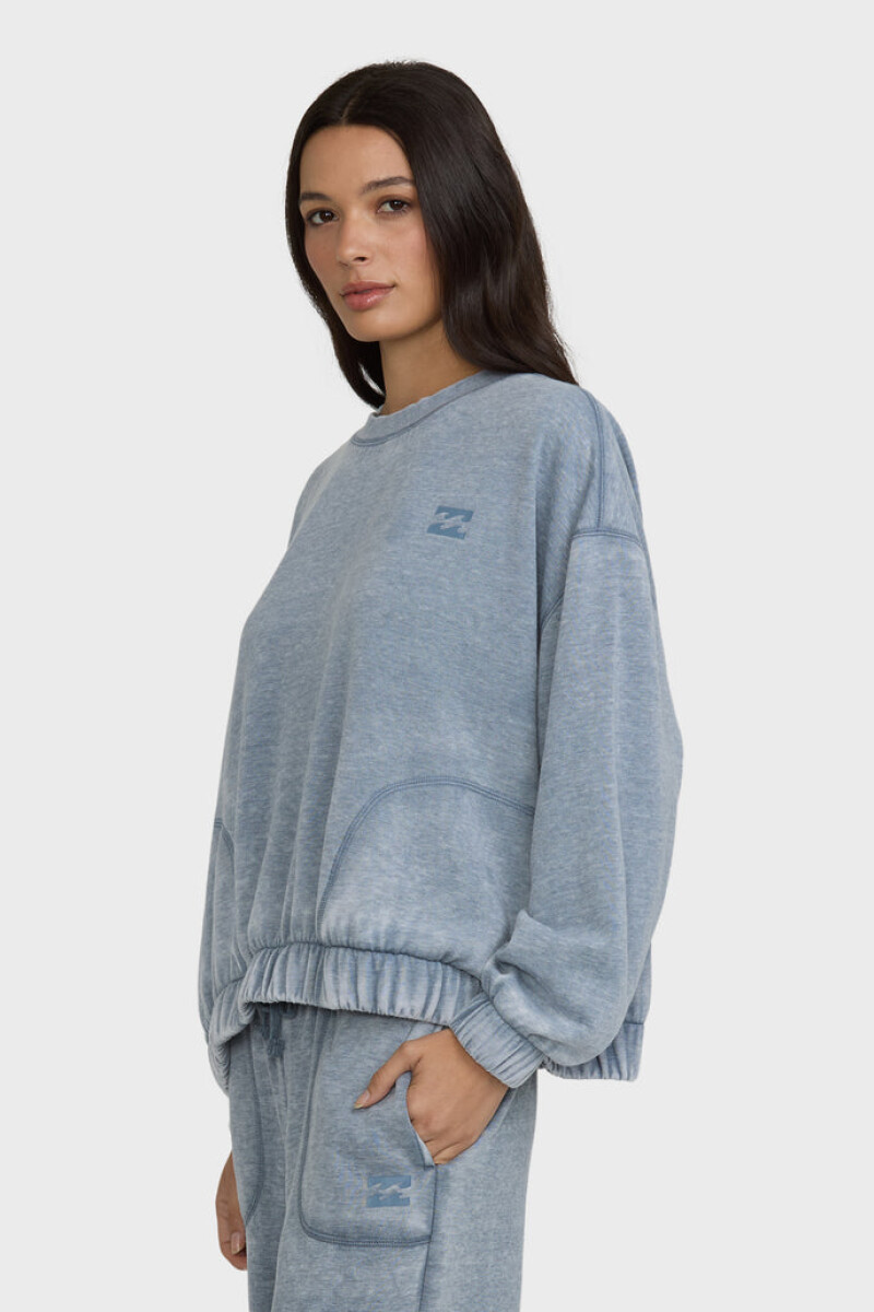 SWEATER FIELD DAY CREW FLC A-azul