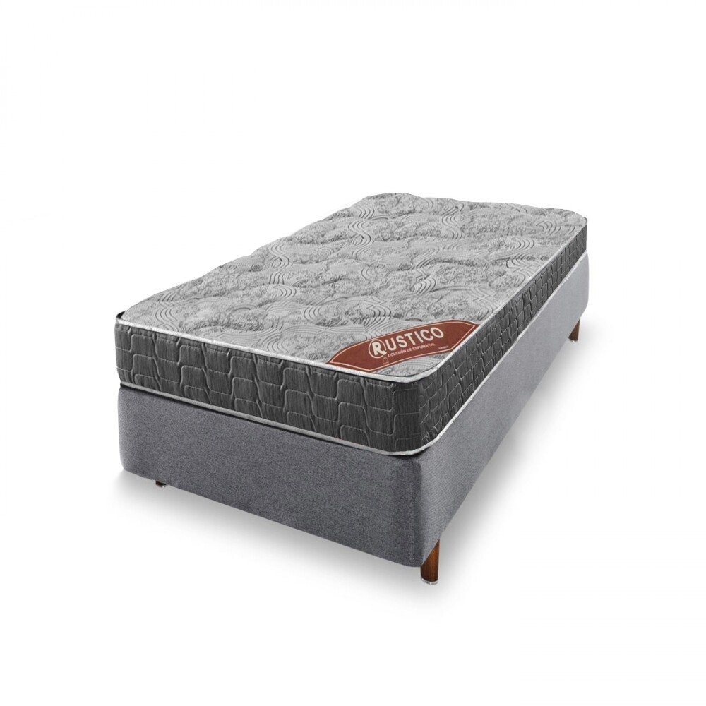 Sommier 1 Plaza Espuma D33 90 Kg - Rustico Sommier 1 Plaza Espuma D33 90 Kg - Rustico