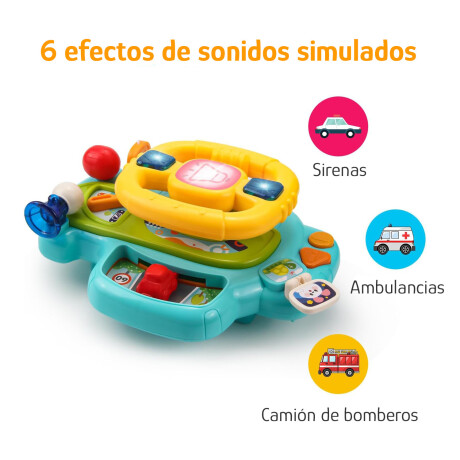Volante de Juguete Simulación Conducción con Luz y Sonido Amarillo