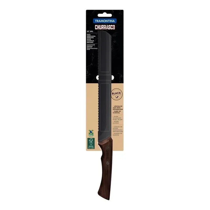Cuchillo Dentado en Acero Inoxidable - 22848/110 - Tramontina Cuchillo Dentado en Acero Inoxidable - 22848/110 - Tramontina