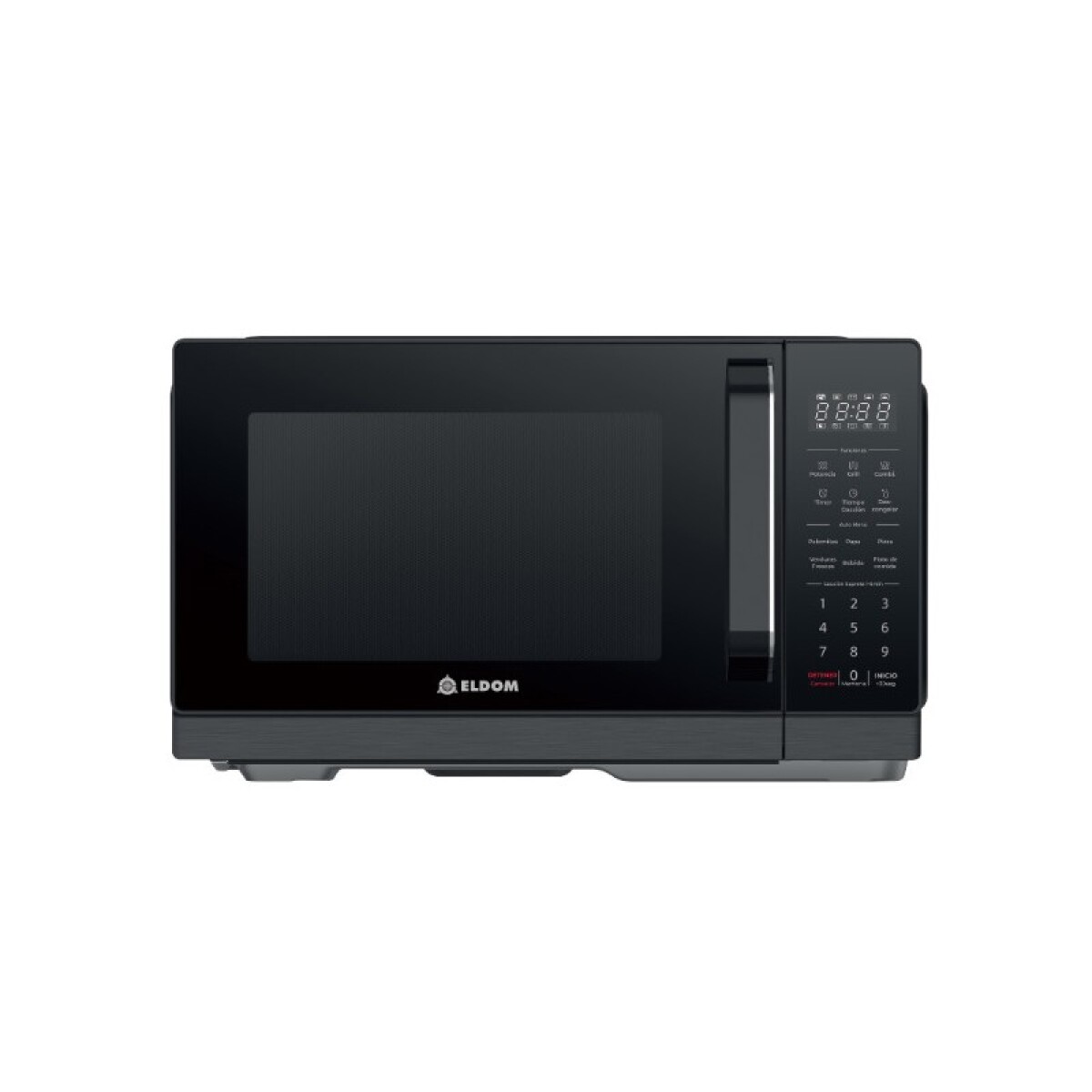 MICROONDAS ELDOM 25 Lts. DIGITAL NEGRO CON GRILL 