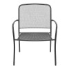 SILLA METAL GRIS OSC 68X70X82CM Unica