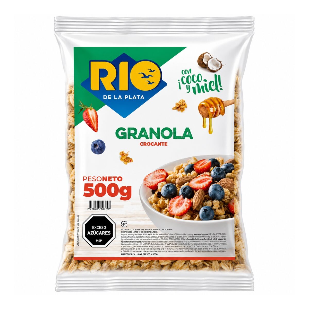 CEREAL GRANOLA RIO DE LA PLATA 500G 