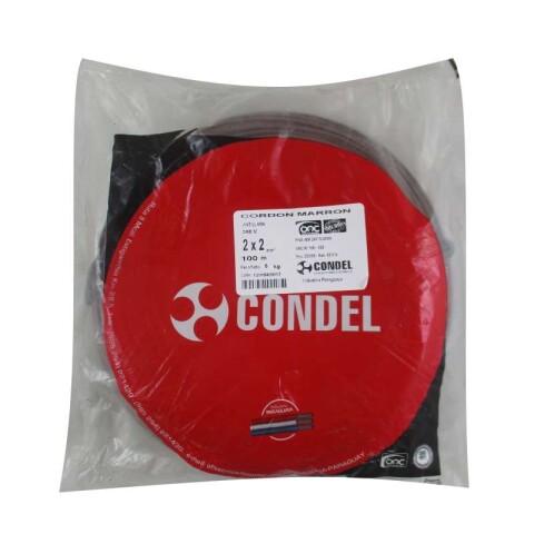 CABLE CORDON 2X2,00MM2 MA CONDEL CABLE CORDON 2X2,00MM2 MA CONDEL