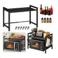Estante de microondas y horno extensible de cocina Estante de microondas y horno extensible de cocina