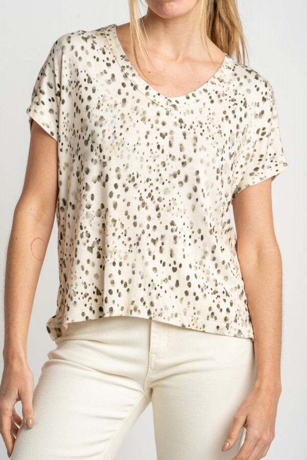 Remera Estampa Nácar
