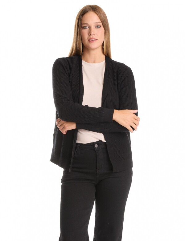 Cardigan Textura NEGRO