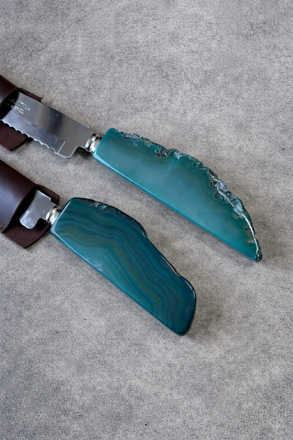 Rustic Stone Bread Knife