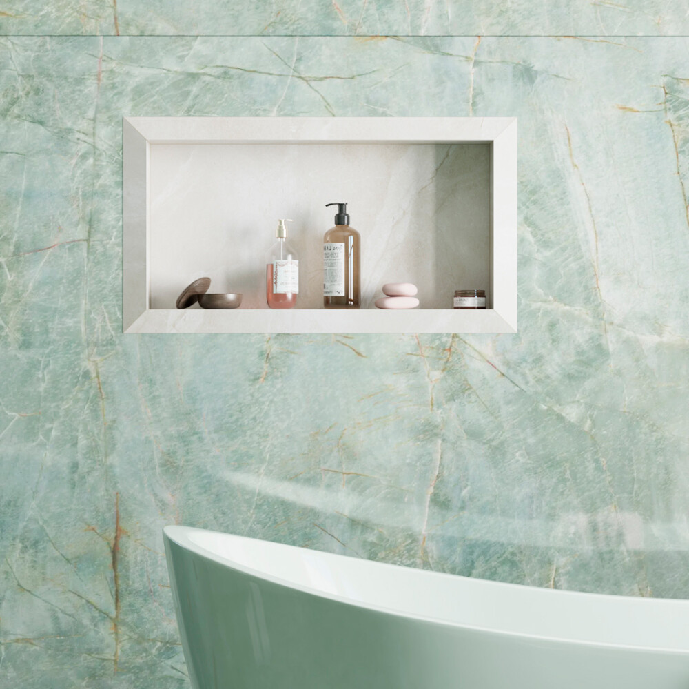 ESTANTE P/EMPOTRAR PORCELANATO DIAMANTE 60x30 CM BEIGE Estante P/empotrar Porcelanato Diamante 60x30 Cm Beige