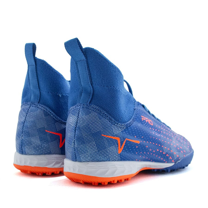 Championes Muvem Futbol 5 Pro de Niños - BEL-TB2301TF Azul-naranja