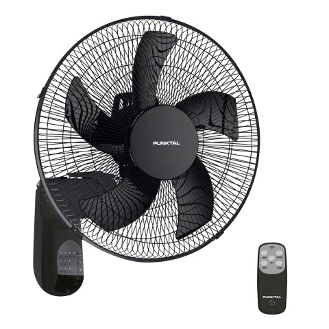 Ventilador de pared Punktal PK-422 negro con 5 aspas 40cm de diámetro Ventilador De Pared Punktal Pk-422 Negro Con 5 Aspas 40cm De Diámetro