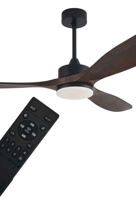 Ventilador De Techo Niza 3 Aspas Simil Madera Con Luz Led Ventilador De Techo Niza 3 Aspas Simil Madera Con Luz Led