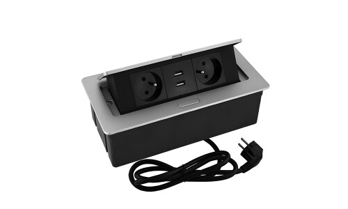Enchufe DS01: 2 SCHUKO + 2 USB Enchufe Ds01: 2 Schuko + 2 Usb