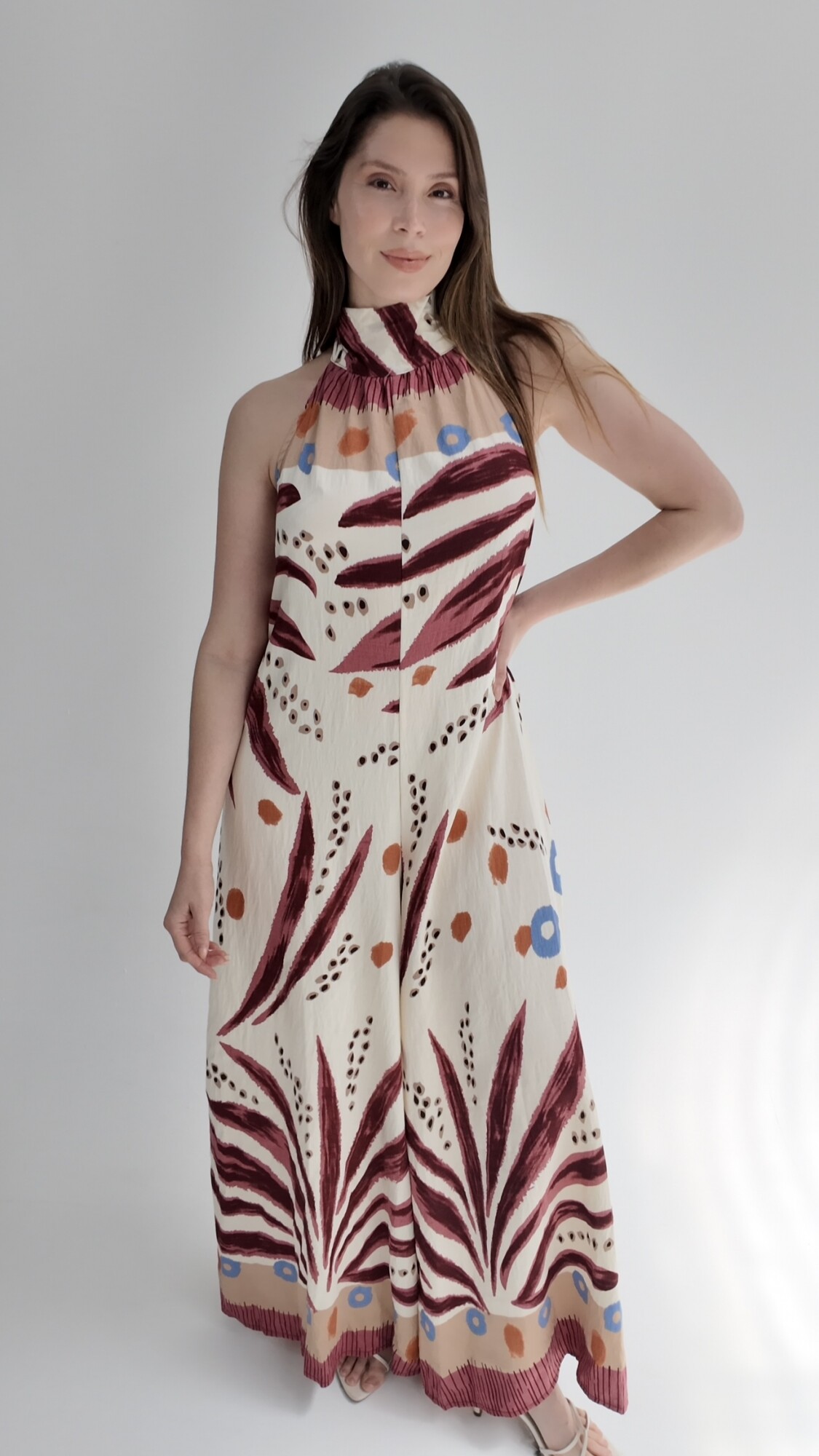 Enterito Nairobi Print Bordó