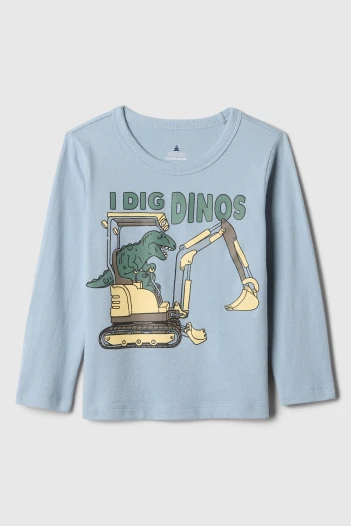 Remera Gráfico Manga Larga Toddler Niño New England Sky