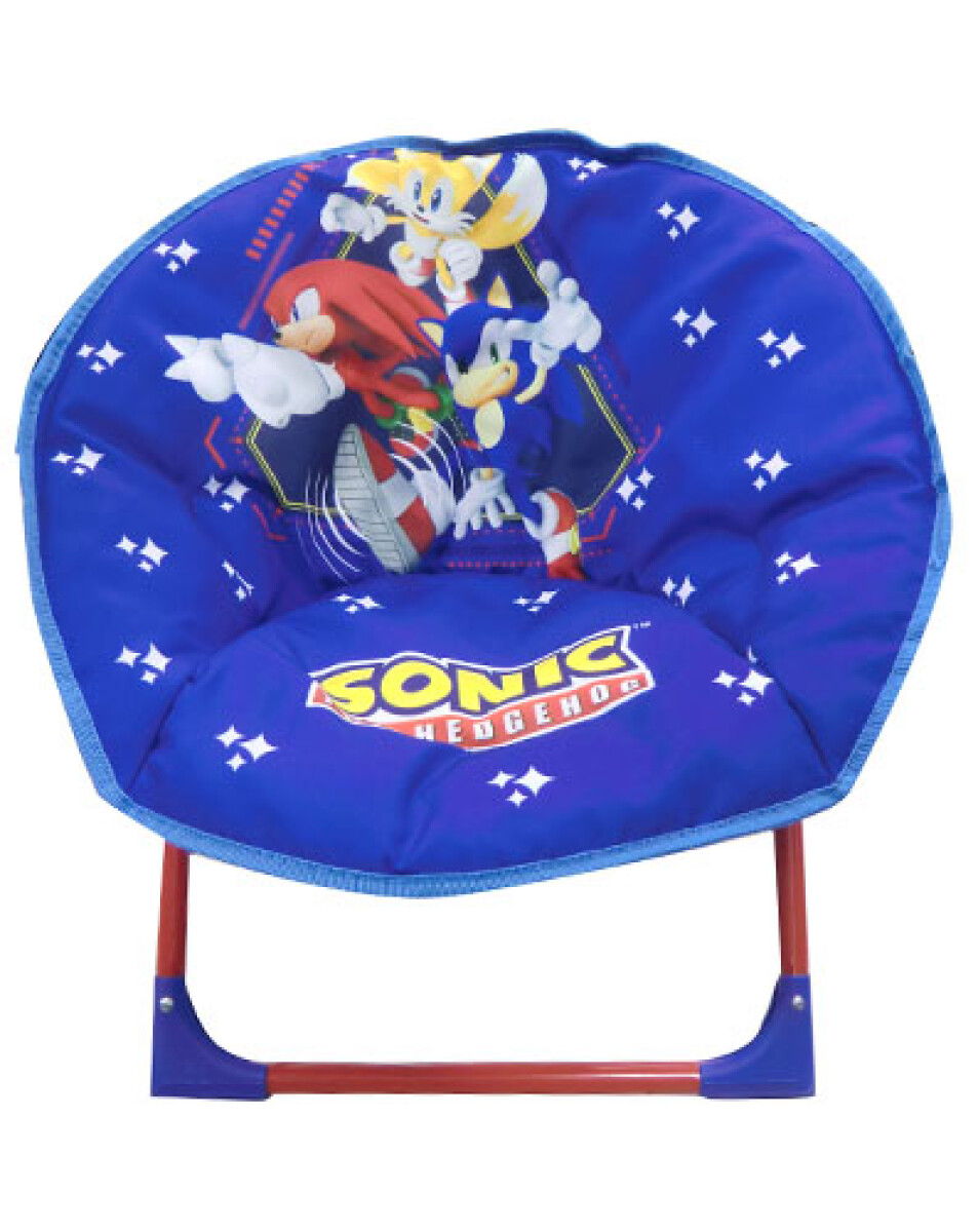 Silla Honguito Plegable Infantil con Diseño de Sonic 