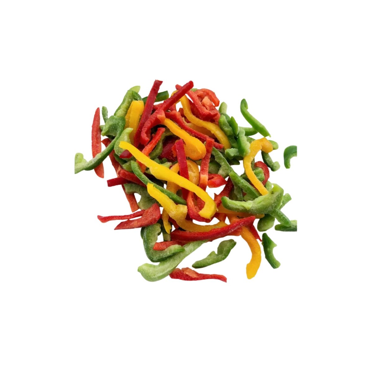 Mix morrón tres colores en tiras - 1kg 