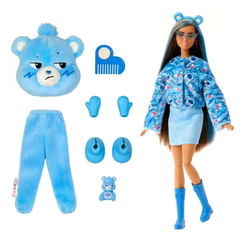 Muñeca Barbie Cutie Reveal Care Bears Quejoso Celeste
