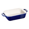 STAUB FUENTE HORNO PEQ 14 X 11 CM RECT AZUL CERAM STAUB FUENTE HORNO PEQ 14 X 11 CM RECT AZUL CERAM