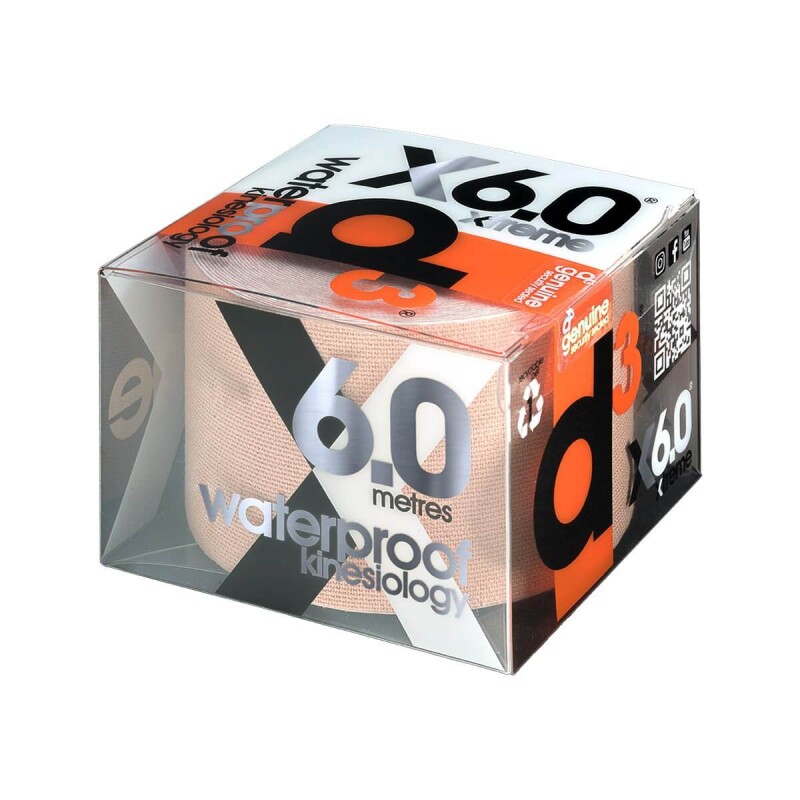 Venda Kinesiologica D3 K6 Waterproof Tape 5x6m Beige Venda Kinesiologica D3 K6 Waterproof Tape 5x6m Beige