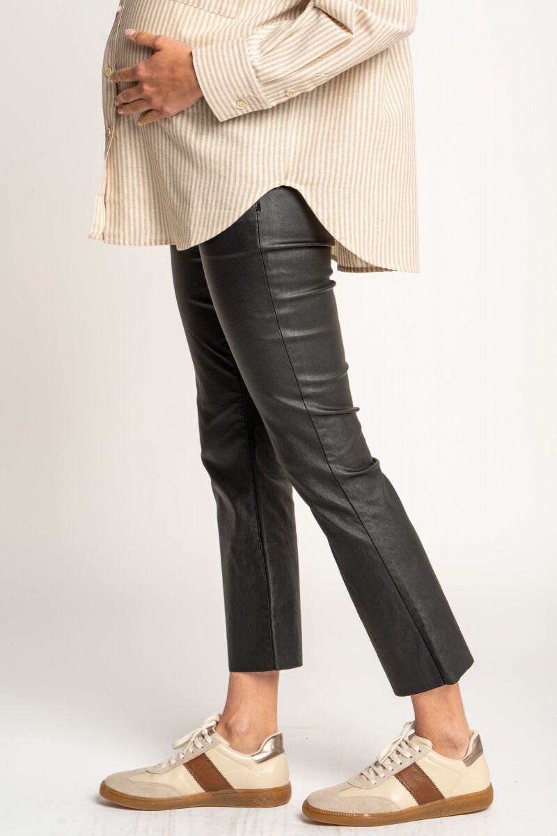 Jean Lemon Mama Waxed Flare Negro