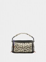 Bolso Bowling De Nylon Estampado Animal marron