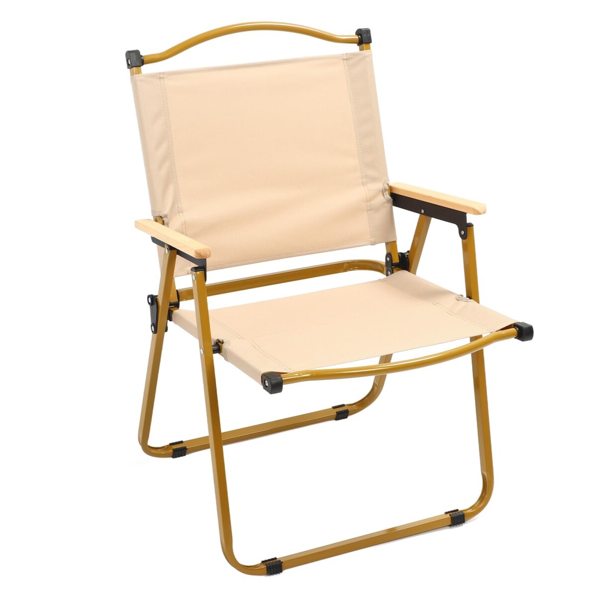 Silla Plegable Outdoor Camping Reforzada Acero/Tela Oxford | Beige 