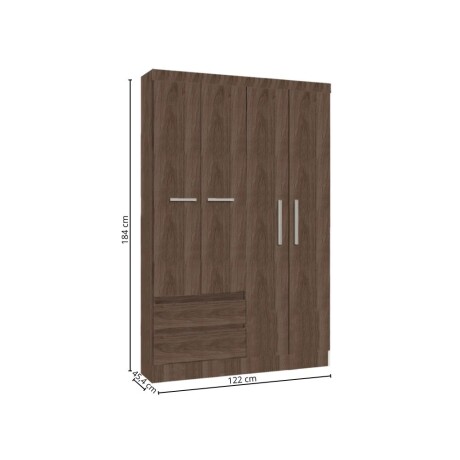 Ropero 4 puertas Malbec