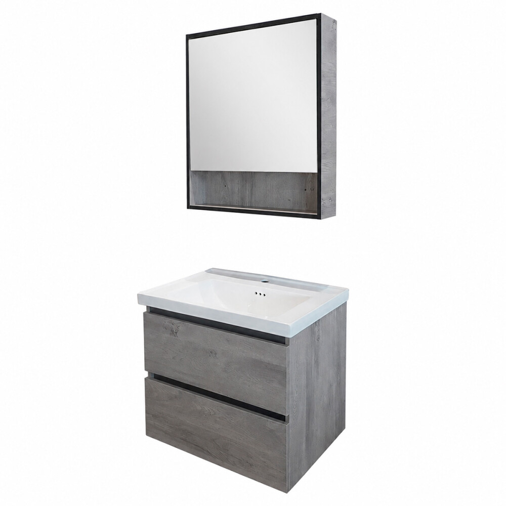 MUEBLE DE BAÑO AÉREO MODELO 2023 -60 / MUEBLE + BACHA + ESPEJO Mueble De Baño Aéreo Modelo 2023 -60 / Mueble + Bacha + Espejo