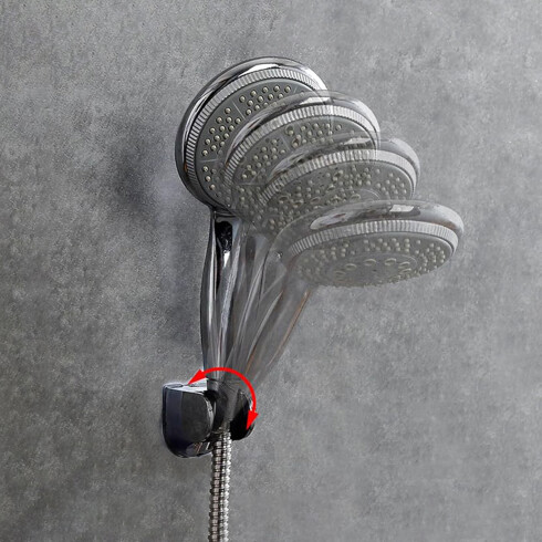 SOPORTE METALICO DE BAÑO CROMADO BRILLO DE PARED CROMO CROMO