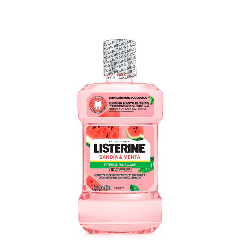 Enjuague Bucal Listerine Sandia Y Menta 500 Ml. Enjuague Bucal Listerine Sandia Y Menta 500 Ml.