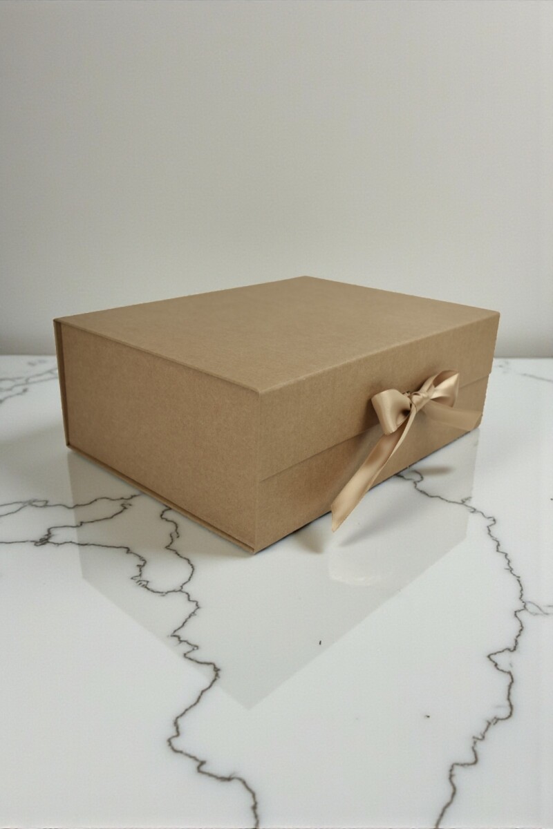Caja Rigida Plegable con iman 24,5x33x12 cm - MADERA 
