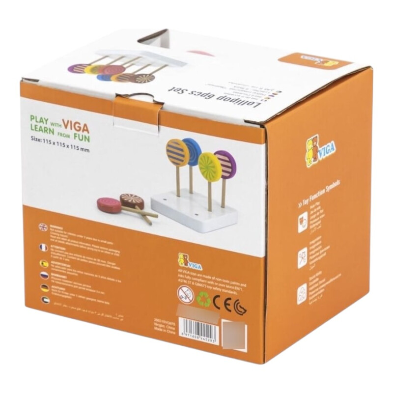 Set de 6 Paletas Redondas Viga Set de 6 Paletas Redondas Viga