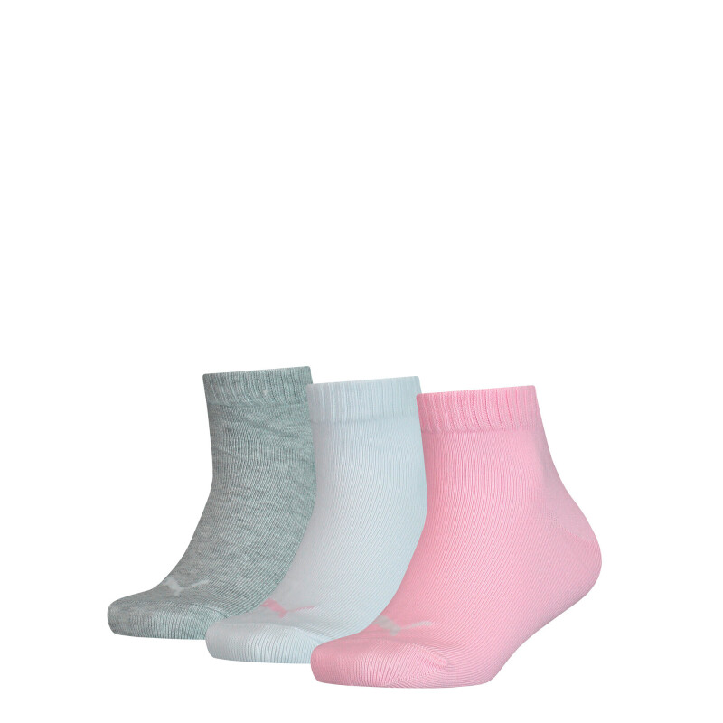 Medias Puma Quarter 3-Pack Unisex Rosado