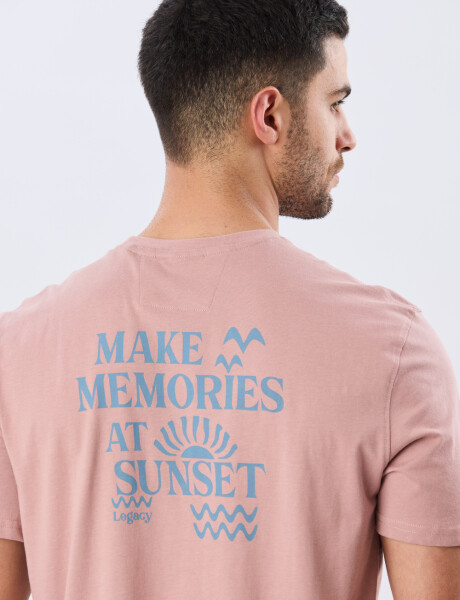 REMERA ESTAMPADA DE ALGODÓN Rosa