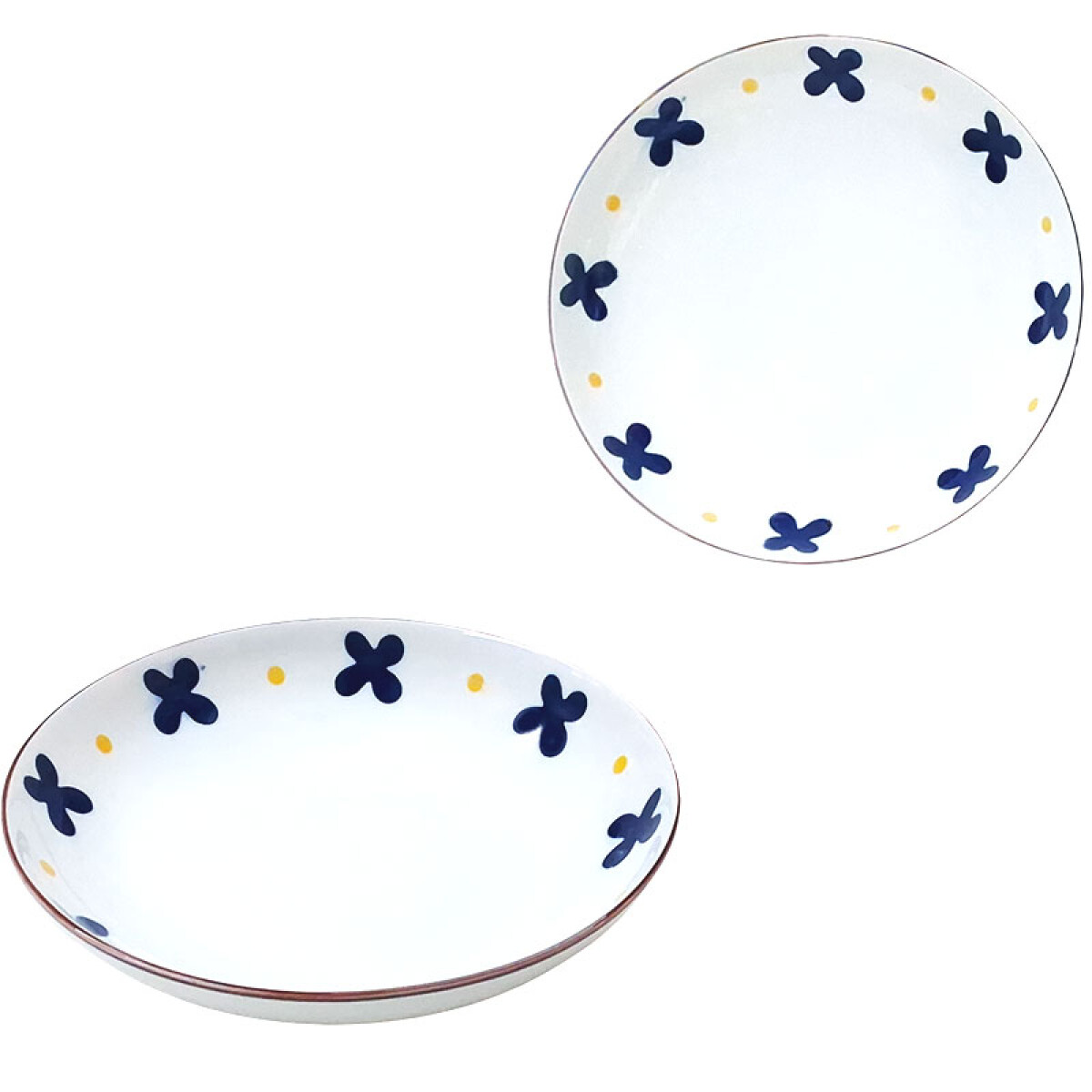 Plato de cerámica estampado 20,5x4cm - Plato De Cerámica Estampado 20,5x4cm 