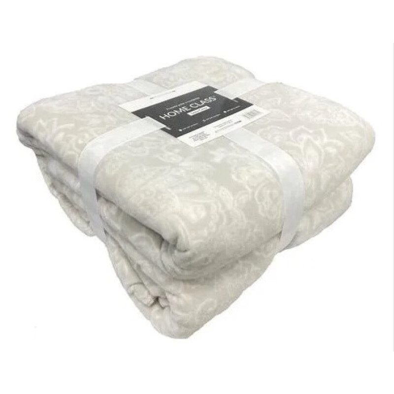 Frazada con Corderito 2 PLAZA Home Class 200 x 240 cm FLORES ARENA