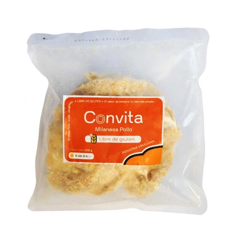 Milanesa de Pollo Sin Gluten Convita 320g Milanesa de Pollo Sin Gluten Convita 320g